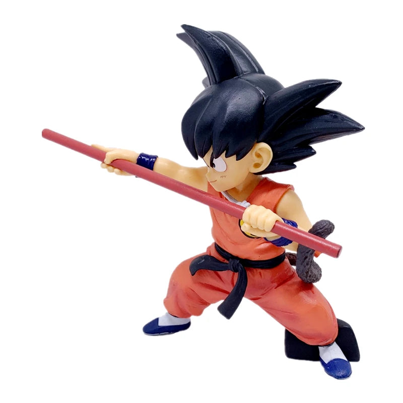 Figura de Dragon Ball de Anime de 14cm, figura de acción de Son Goku infantil, modelo de juguete de PVC, colección de muñecos, decoración de escritorio, Gif para niños