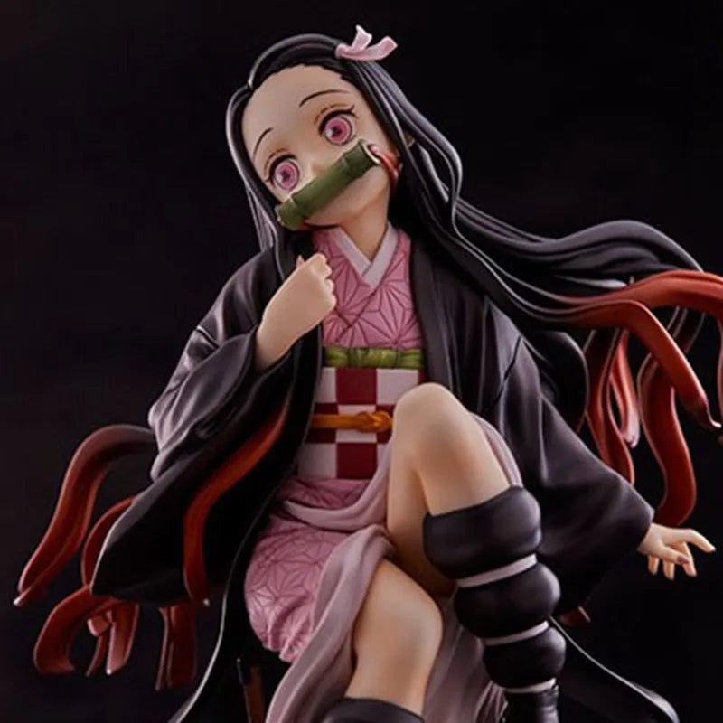 Figura Nezuko Kamado - Demon Slayer | Sentada 15cm