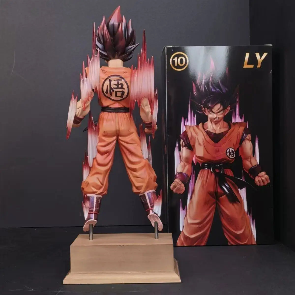 Figura Son Goku Kaioken - Dragon Ball Z | PVC 37cm