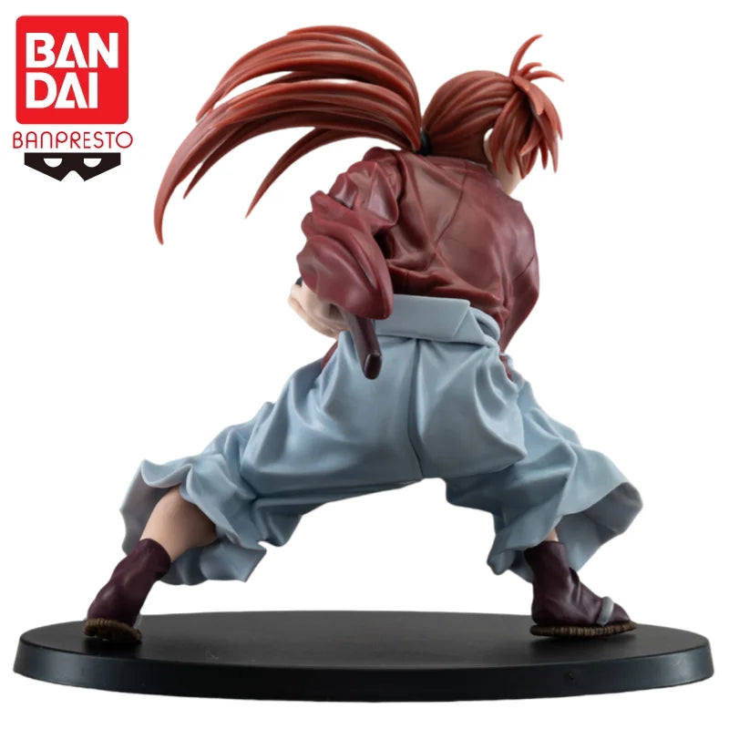 En Stock Bandai Original Banpresto Himura Kenshin vibración estrellas figura de acción modelo muñeca nuevos personajes de Anime en caja