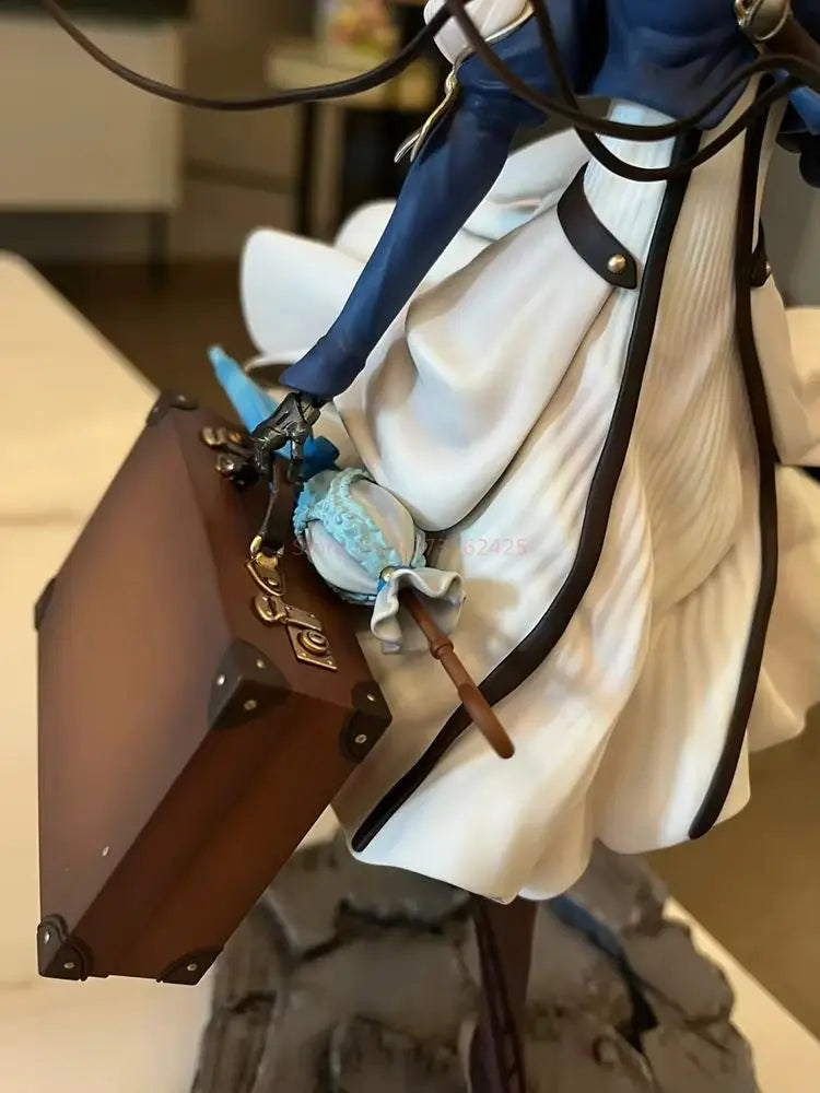 Figura de Anime Violet Evergarden de 25CM, violeta, jardín eterno, Gk Tide Play, estatua de Chica de Anime, modelo de decoración de mesa, juguete de regalo de Navidad