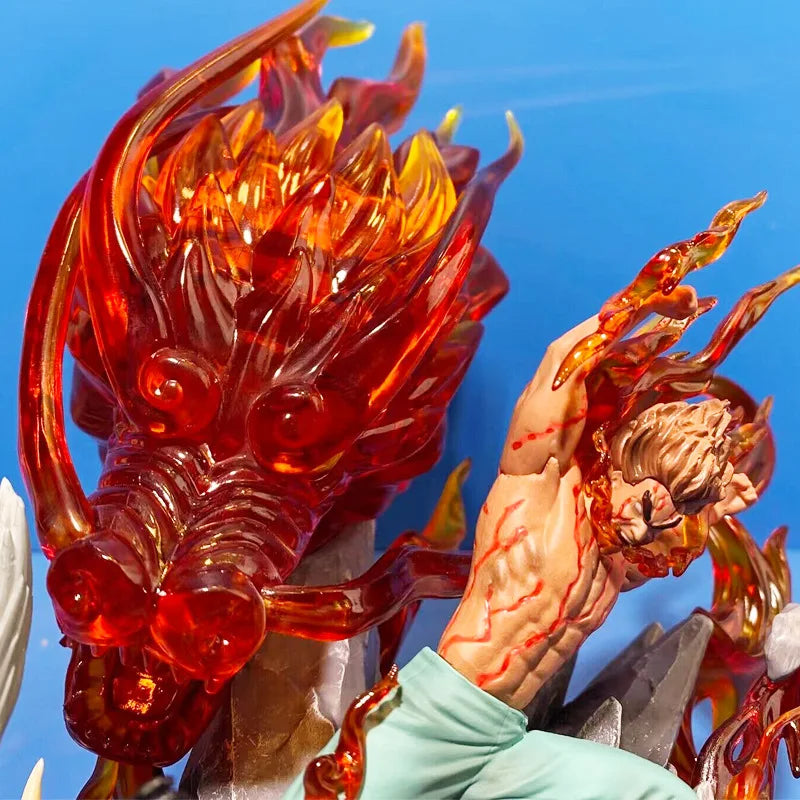 Figura Might Guy vs Uchiha Madara - Naruto | Diorama Luminoso 22cm
