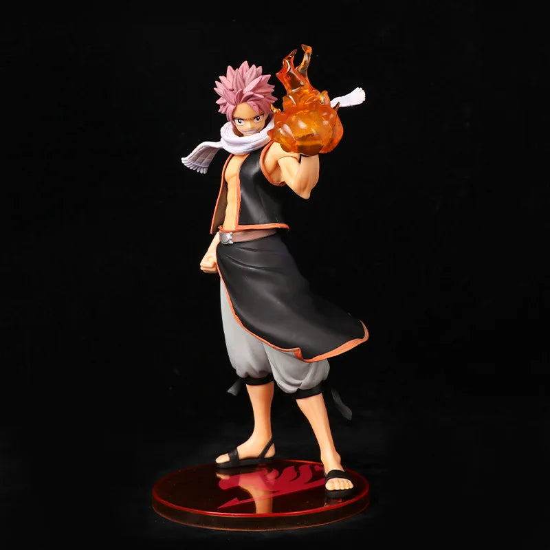 Figura Natsu Dragneel - Fairy Tail | Natsu Dragneel Etherious con efectos de llamas 23cm