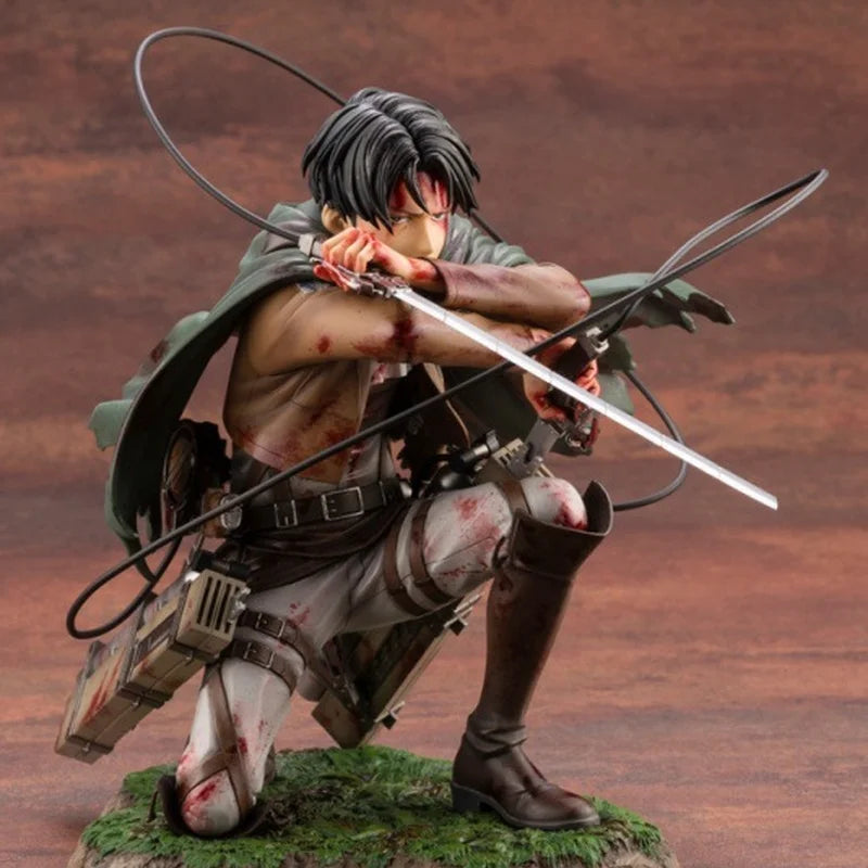 Figura Levi Ackerman - Ataque a los Titanes | Kotobukiya Dañado en Batalla 16cm