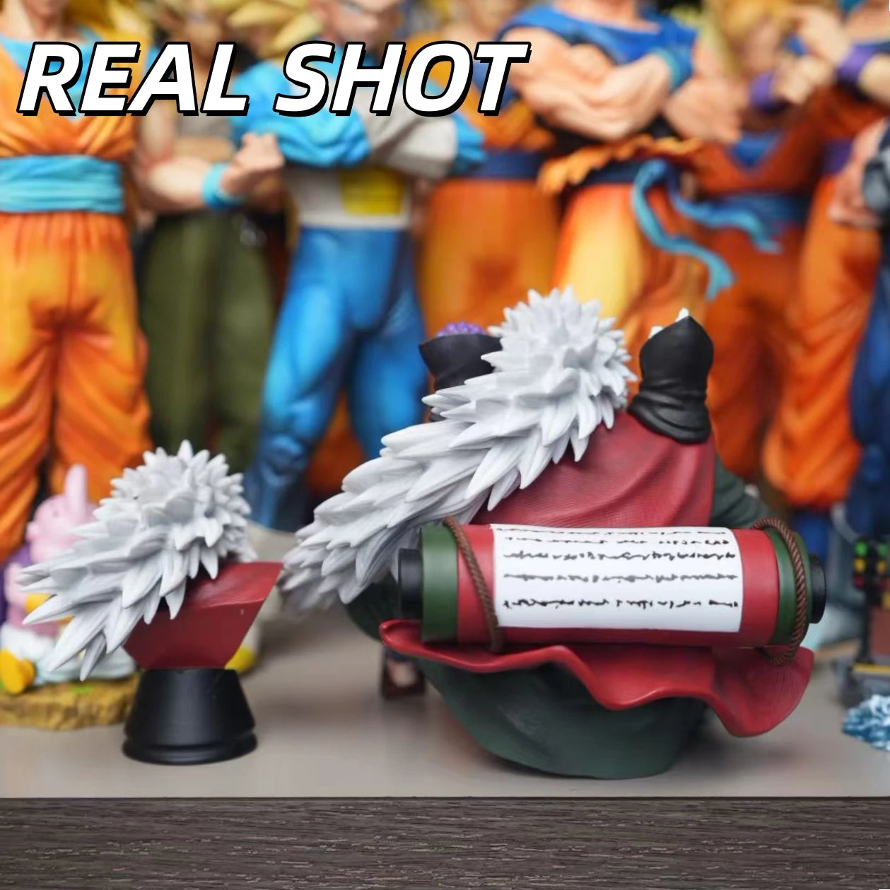 Figura Jiraiya - Naruto Shippuden | HY Studio Pose Sentada Doble Cabeza