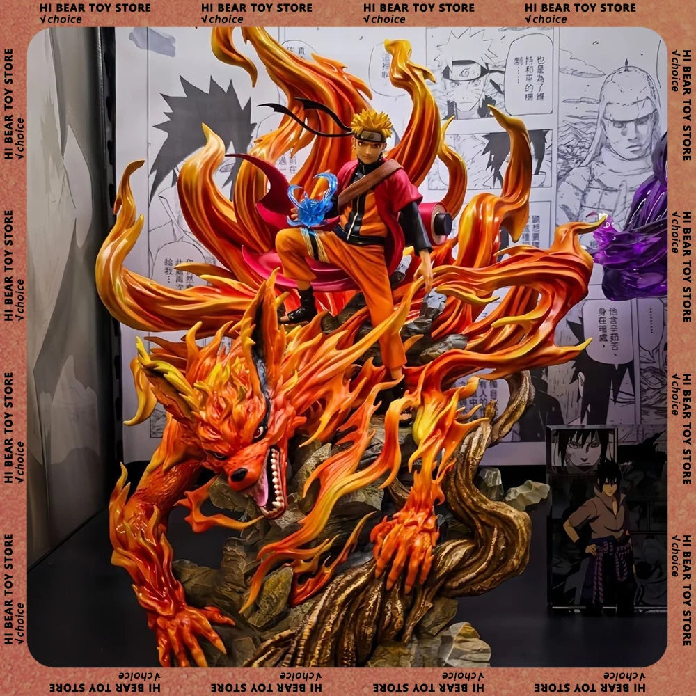 Figura Naruto Uzumaki - Naruto | Naruto Uzumaki en pose épica de gran tamaño 43cm