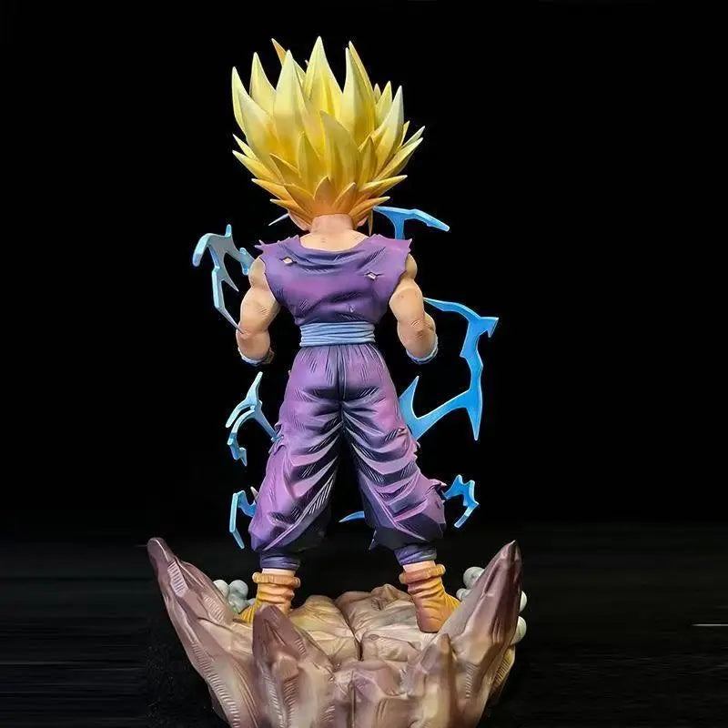 Figura Son Gohan - Dragon Ball | Son Gohan Super Saiyan con cabezas intercambiables 29cm