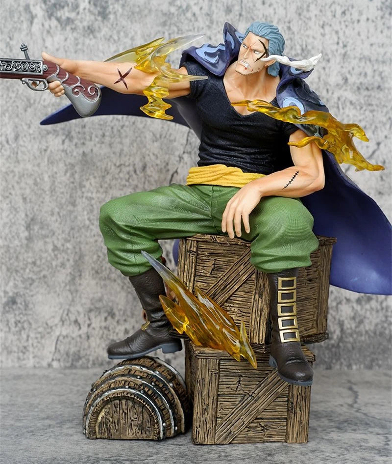 Figura Ben Beckman Versión Batalla - One Piece | Pose Sentado con Rifle