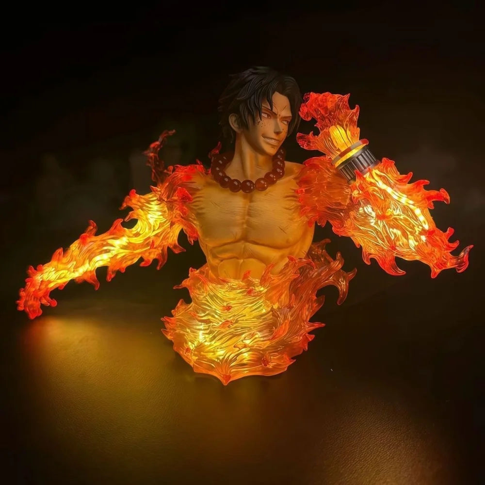 Figura Portgas D. Ace - One Piece | Estatua PVC con Luz