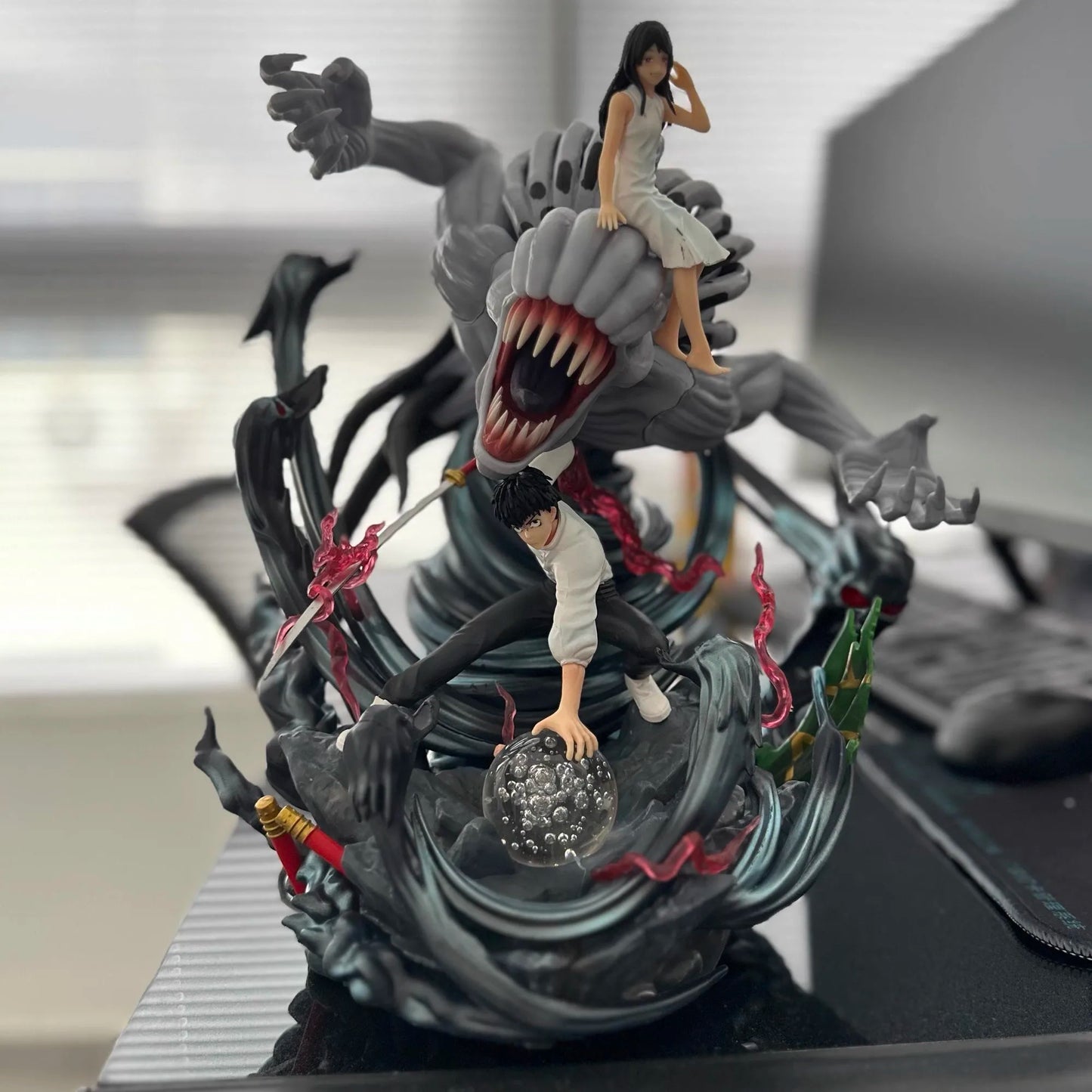 Figura Coleccionable de Anime Jujutsu Kaisen Yuta Okkotsu Sin Marca, Modelo de Estatua con Rika Orimoto, Decoración para el Hogar, Regalo de Cumpleaños para Fans