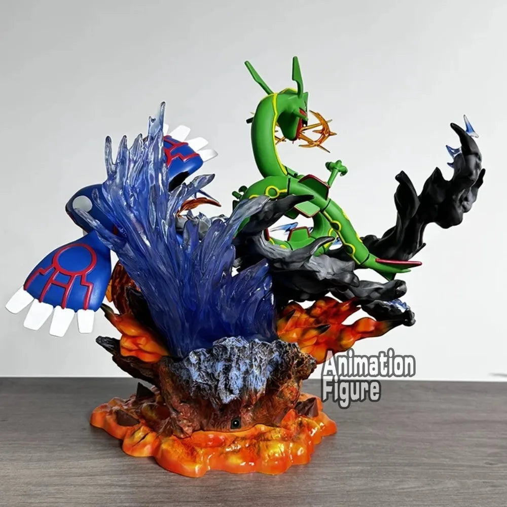 Figura Trio Legendario de Hoenn - Pokemon | Rayquaza Kyogre Groudon Diorama