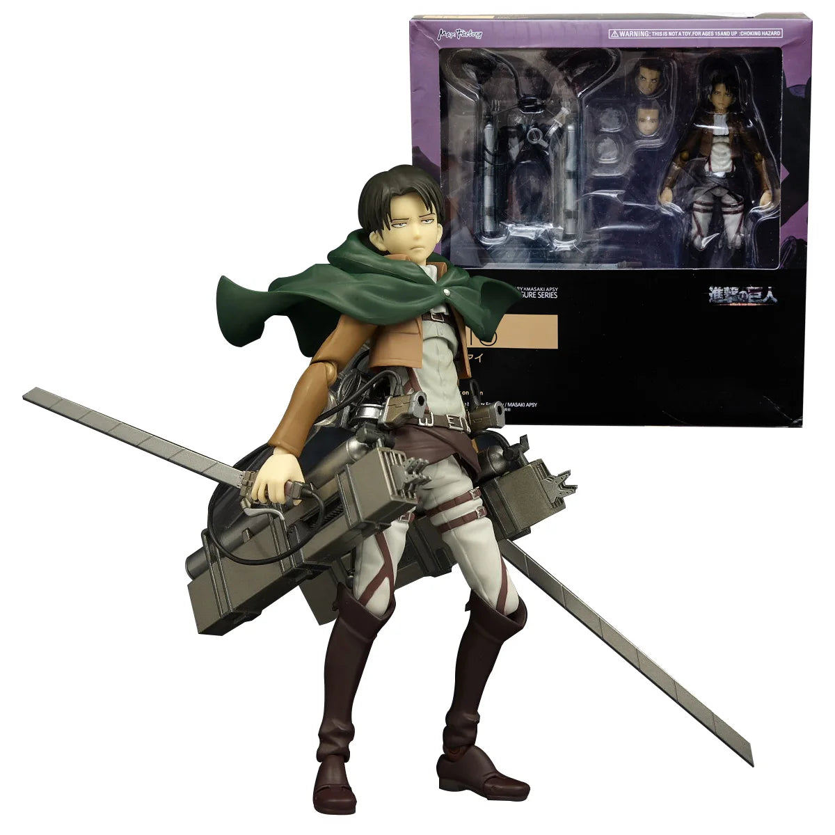 Figura Levi Ackerman - Attack on Titan | Espadas Desmontable 14cm