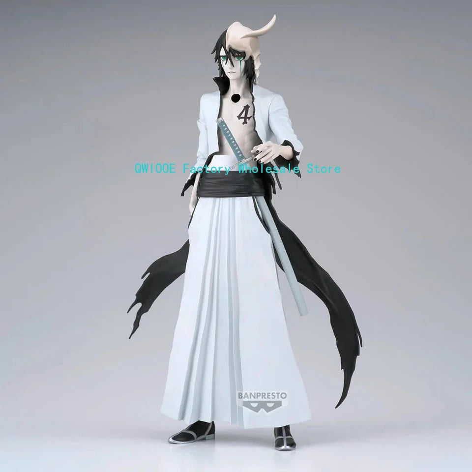 Original genuino Bandai MAXIMATIC Bleach 22 cm ULQUIORRA CIFER figura de acción PVC colección modelo juguetes regalos QWIOOE al por mayor