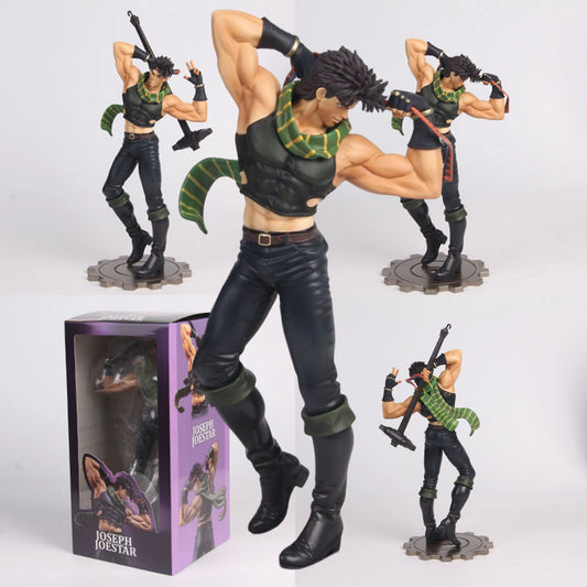 Figuras de Joseph Joestar de 30cm, figuras de aventura extraña, decoración de escritorio, colección de estatuas, modelos de muñecas, juguetes para cumpleaños para niños, regalos