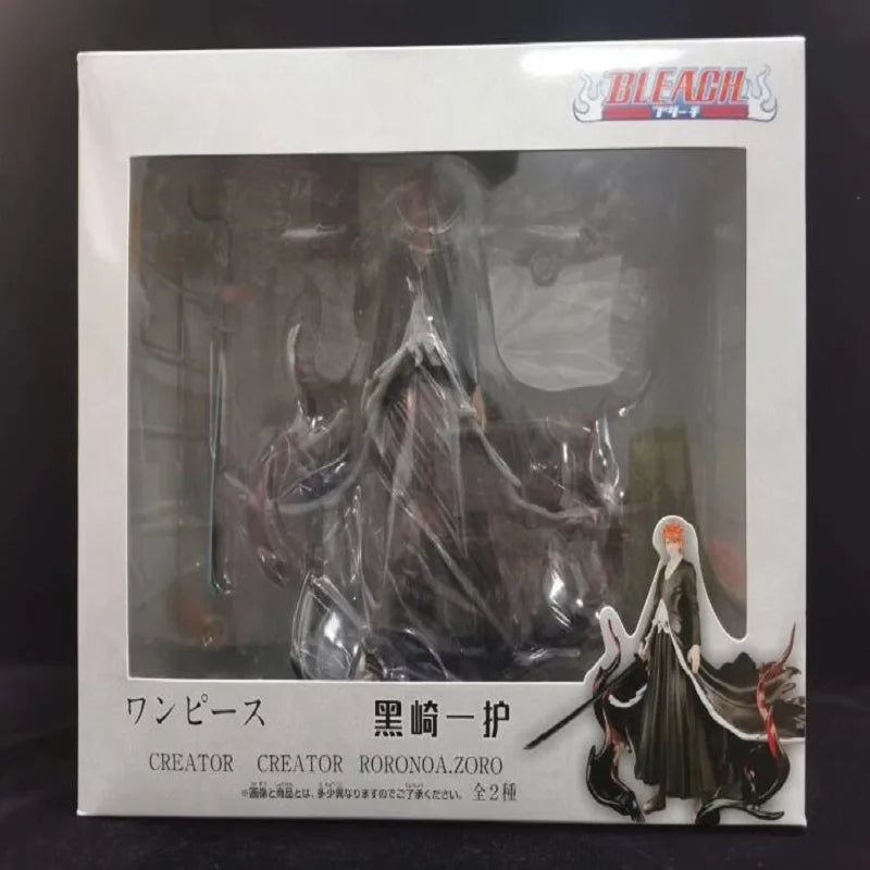 Figura de acción de Anime Bleach Kurosaki Ichigo, juguete de modelo coleccionable de PVC de 28cm, excelente regalo para figura superior de exhibición