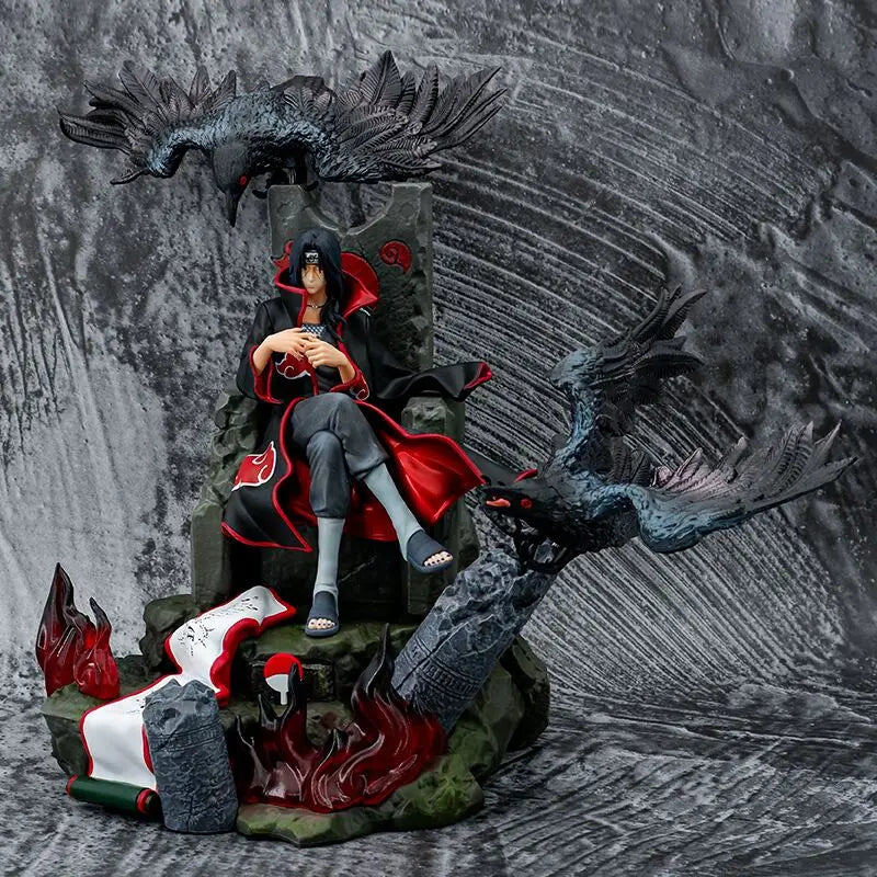 Figura Itachi Uchiha - Naruto Shippuden | Estatua GK Trono Akatsuki 22cm