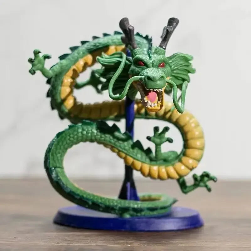 12Cm Dragon Ball Cyan Dragon Handmade Model Figure Decoration Z Anime Dragon Doll Toy Decoration Birthday Gift