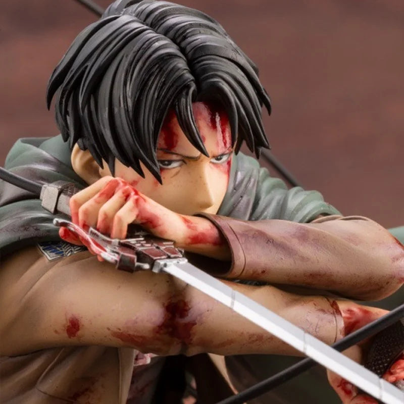 Figura Levi Ackerman - Ataque a los Titanes | Kotobukiya Dañado en Batalla 16cm