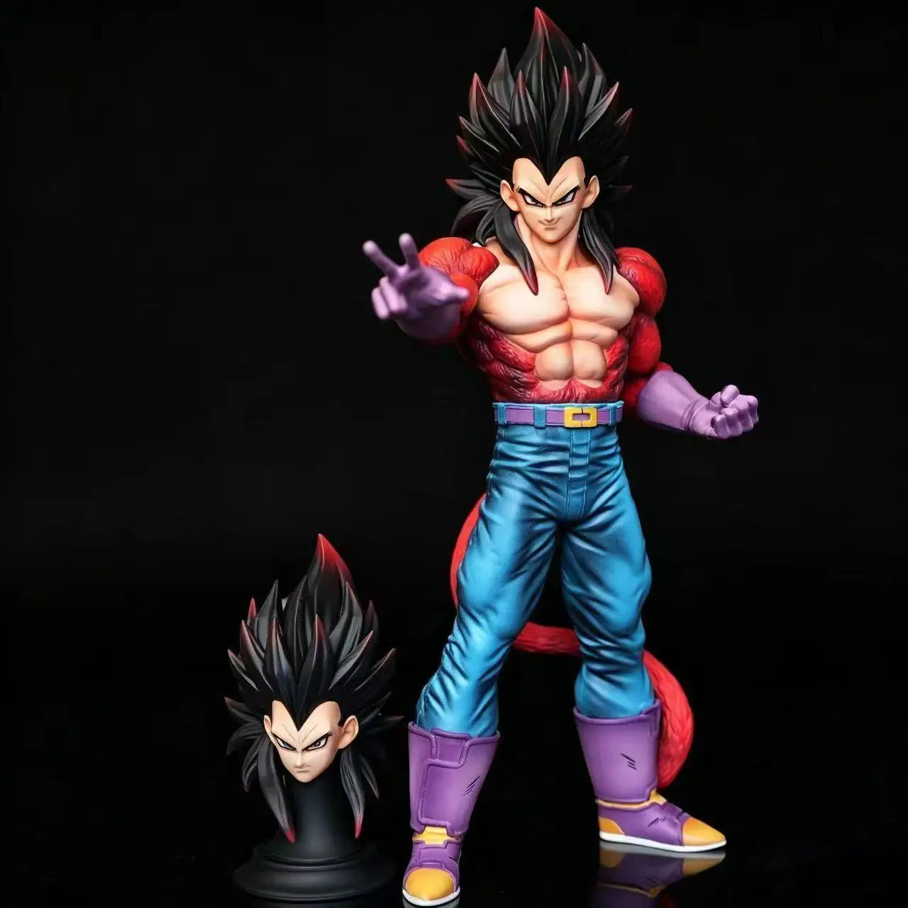 Figura Vegeta Super Saiyan 4 - Dragon Ball GT | Cabeza intercambiable