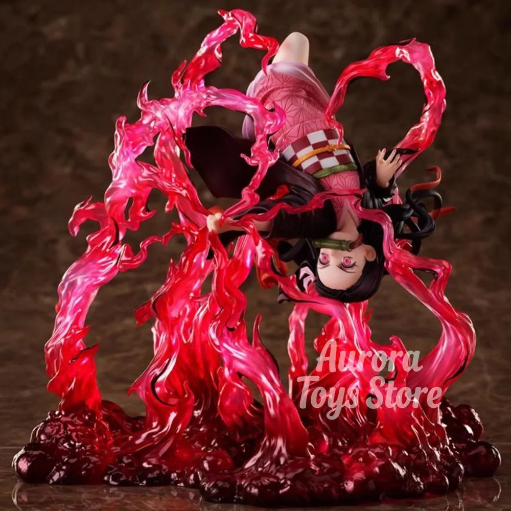 Figura Nezuko Kamado - Demon Slayer | Arte Demoníaco de Sangre 18cm