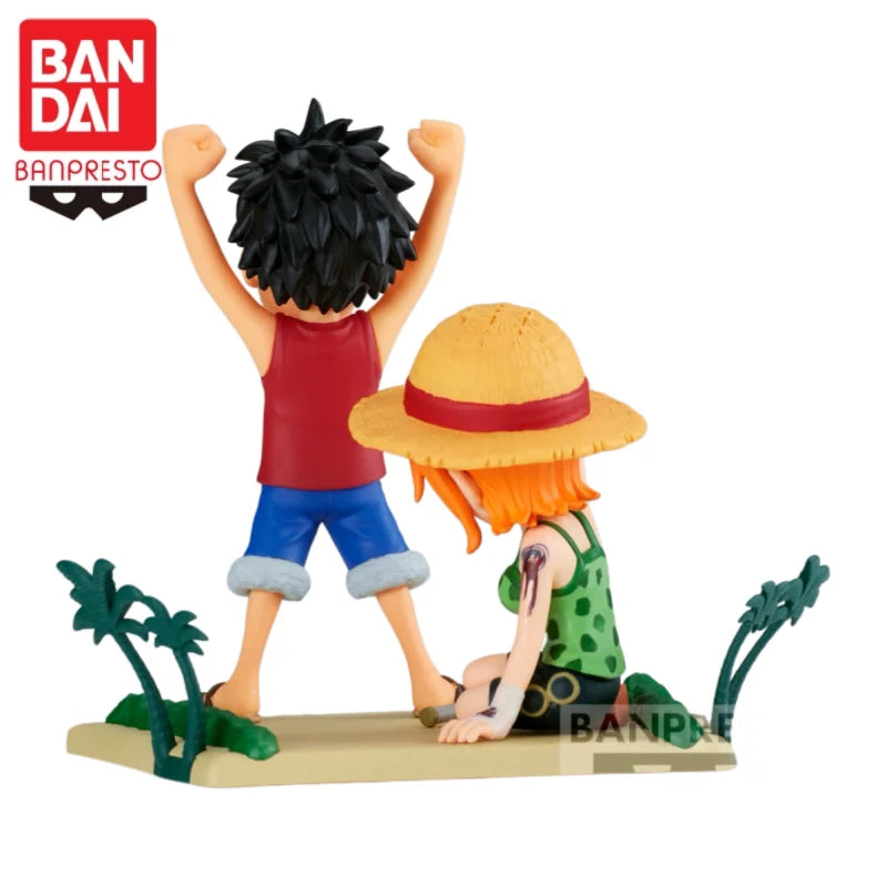 Figura Monkey D. Luffy y Nami - One Piece | Banpresto WCF Log Stories 7cm