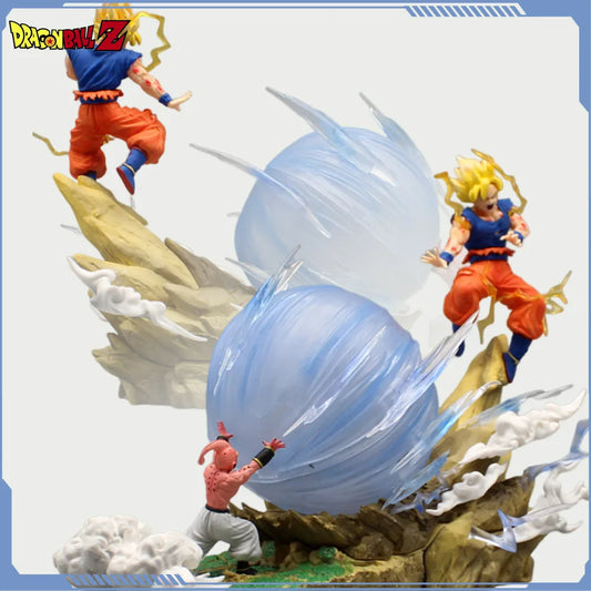 Son Goku Vs Majin Buu Anime Figure Dragon Ball Z GK Action Figurine PVC Statue Model Doll Collection Desk Decoration Toy Gifts
