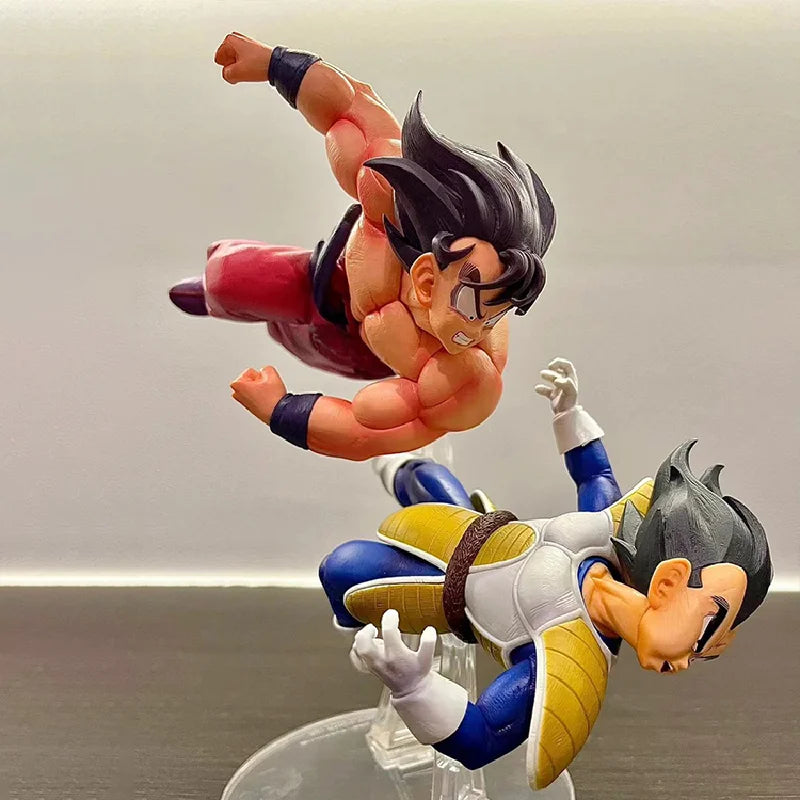 Set Figuras Son Goku Kaioken vs Vegeta - Dragon Ball Z | PVC