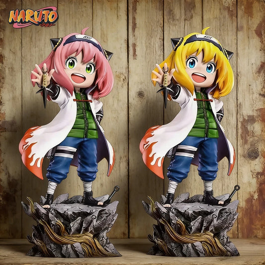 Figura Anya Forger Cosplay Minato - Spy x Family x Naruto | PVC 19cm