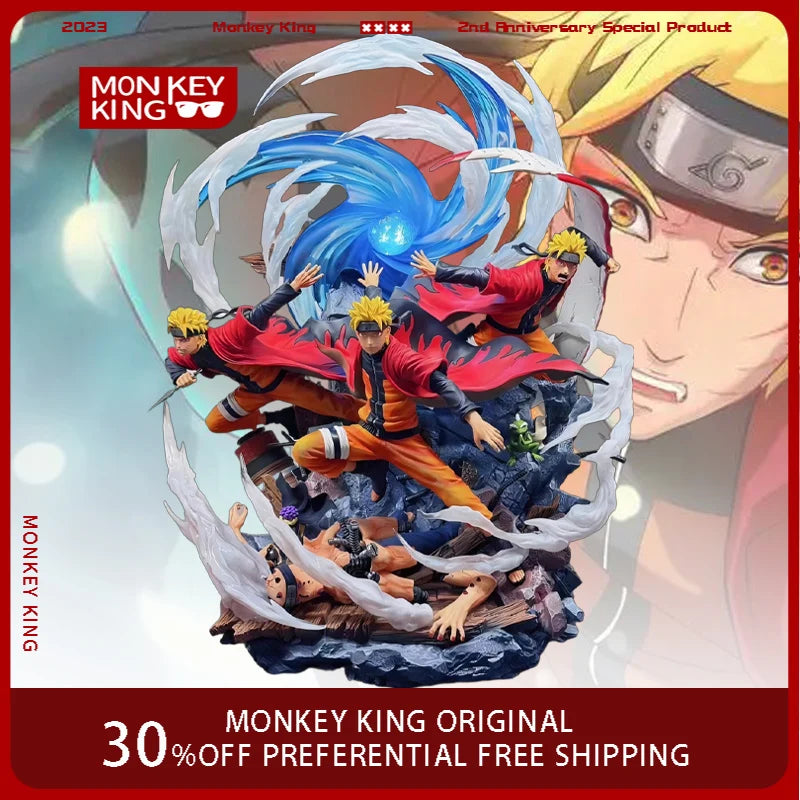 Figura Naruto Uzumaki Luminosa - Naruto Shippuden | Estatua con LED 30cm