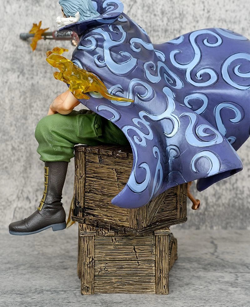 Figura Ben Beckman Versión Batalla - One Piece | Pose Sentado con Rifle