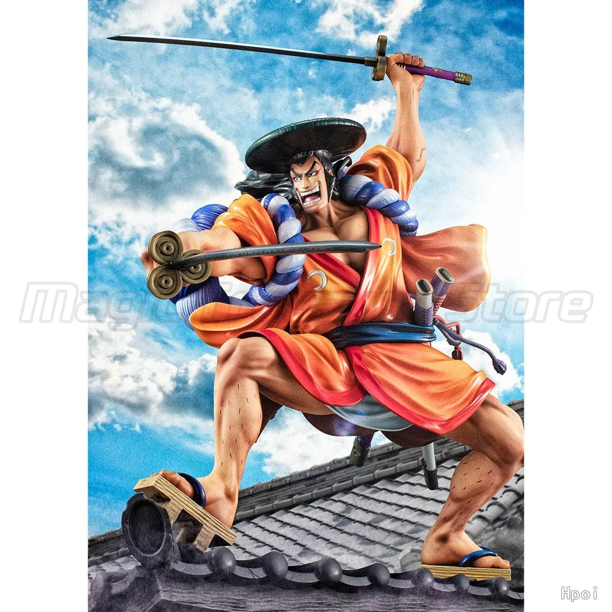 Figura Kozuki Oden - One Piece | MegaHouse POP Warriors Alliance 1/8