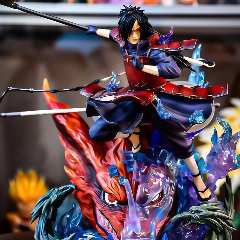 Figura Madara Uchiha - Naruto Shippuden | Estatua con Base de Dragón