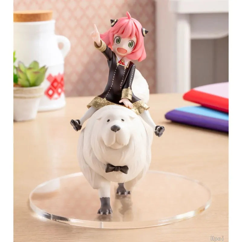 Figura Anya Forger con Bond - Spy x Family | Kawaii Sentada 14cm