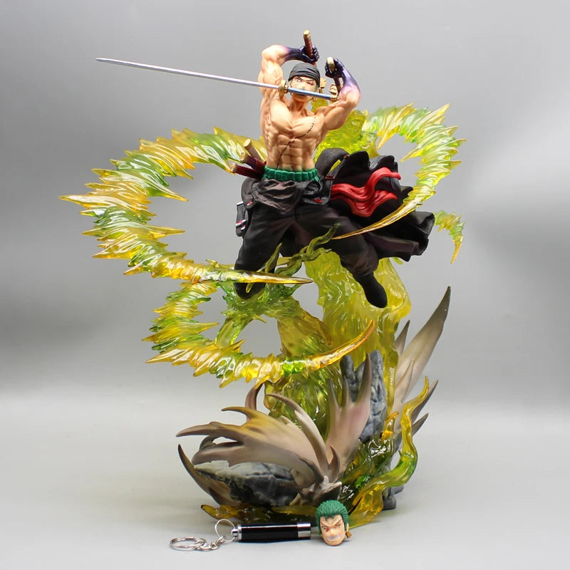 Figura Roronoa Zoro con Luz - One Piece | 30cm