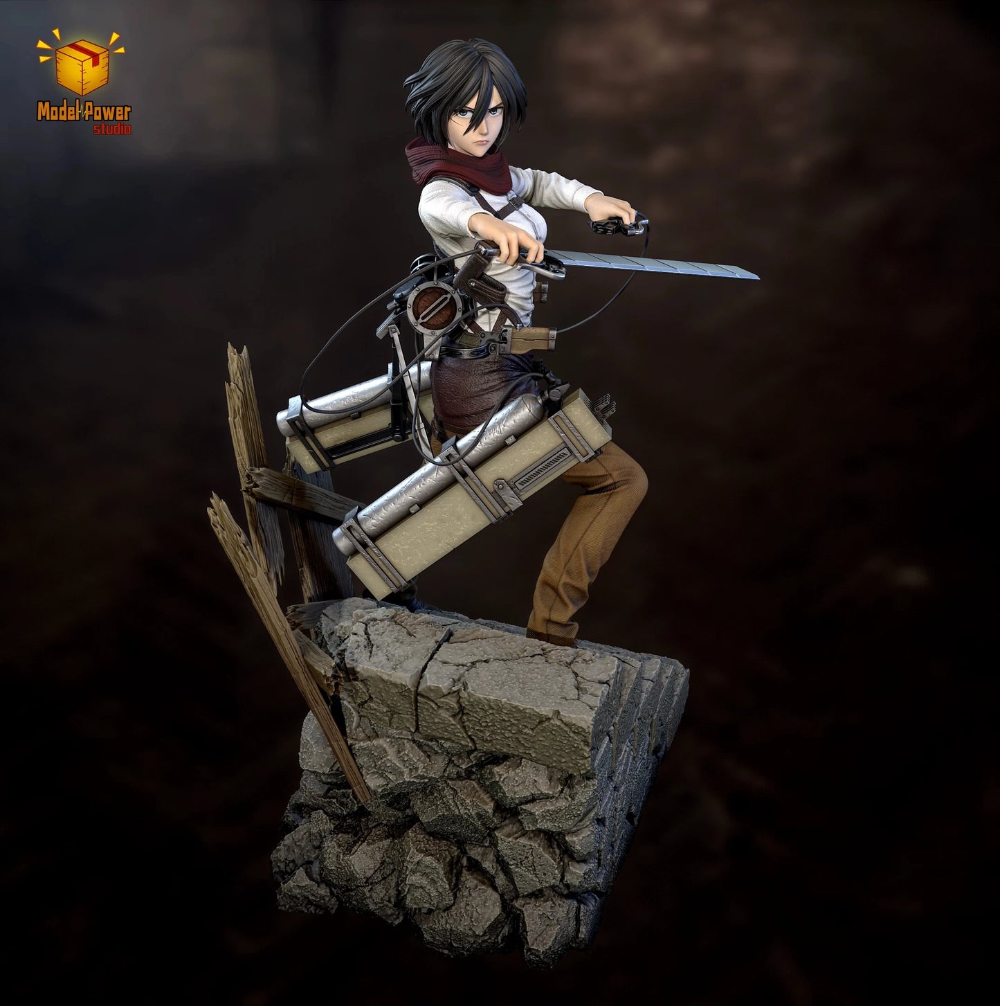 Figura Mikasa Ackerman - Attack on Titan | Power Studio GK 32cm