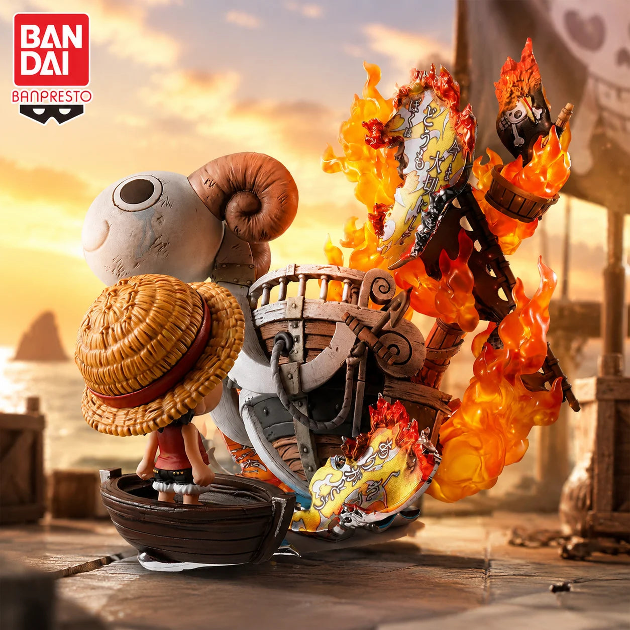 Figura Luffy Niño (Diorama Barco) - One Piece | Banpresto 10cm