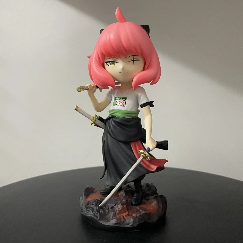 Figura Anya cosplay Zoro - Spy x Family x One Piece | GK 18,5cm