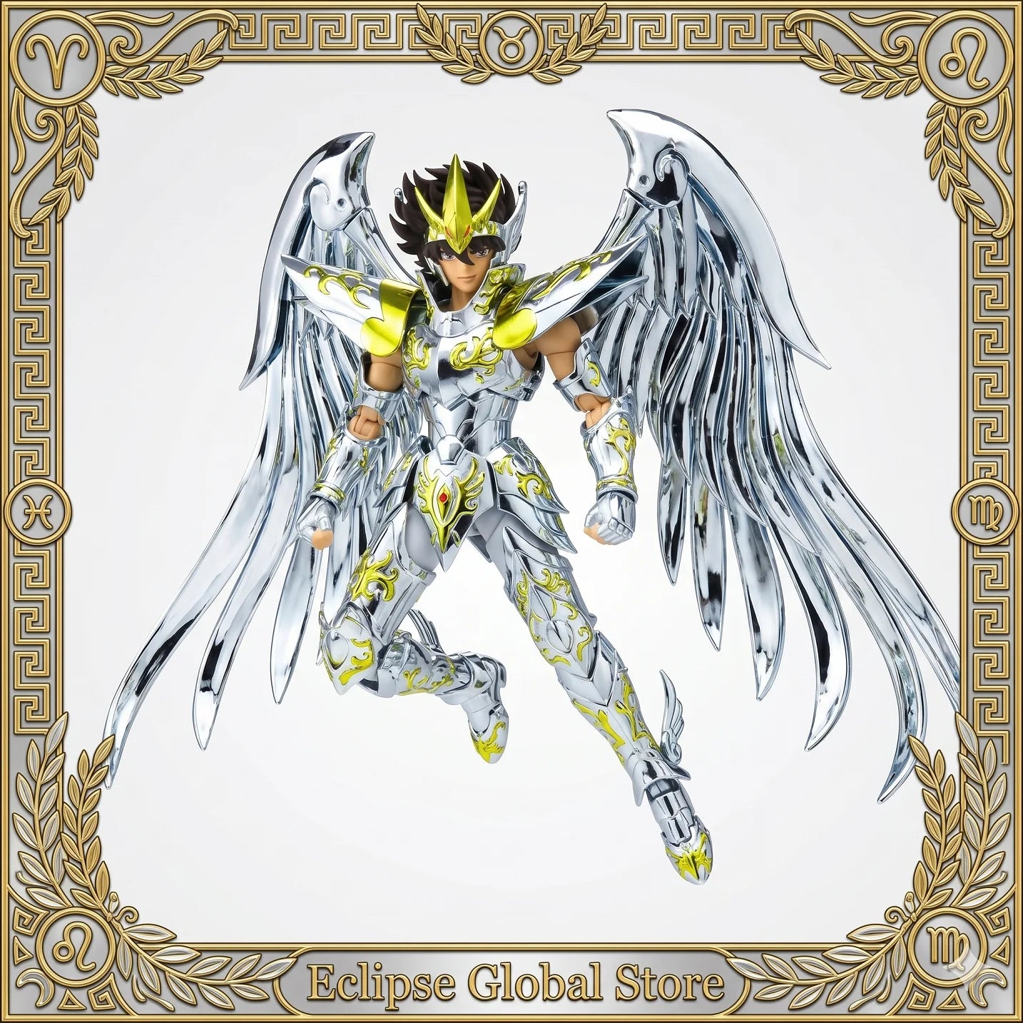 Figura Seiya de Pegaso Armadura Divina - Saint Seiya | Metal Diecast