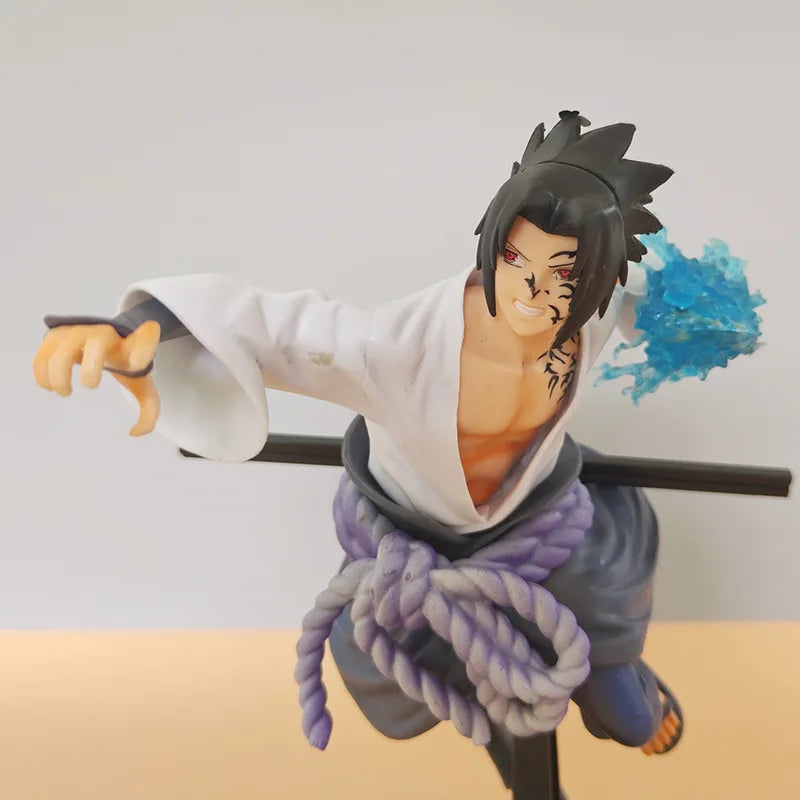 Figuras de acción de Naruto Sasuke, juguetes de 20CM, colección de figuras de PVC de dibujos animados de Uchiha, decoración de escritorio, modelo de muñecas, regalos de cumpleaños