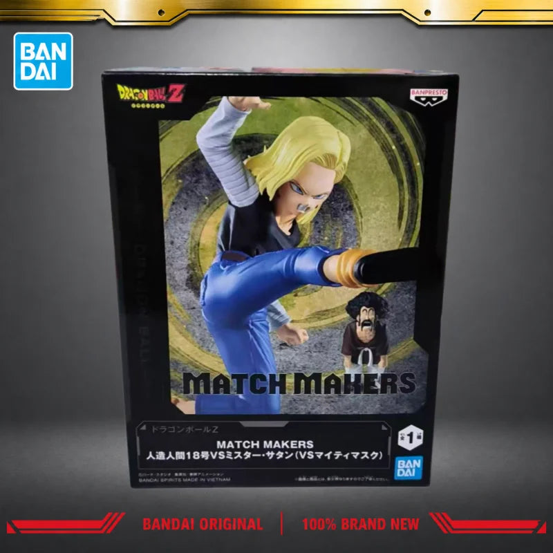 Set Figuras Androide 18 y Mr. Satán - Dragon Ball Z | Banpresto Match Makers 11cm