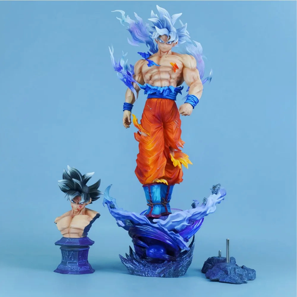Figura Goku Ultra Instinto - Dragon Ball Super | Estatua PVC 42cm