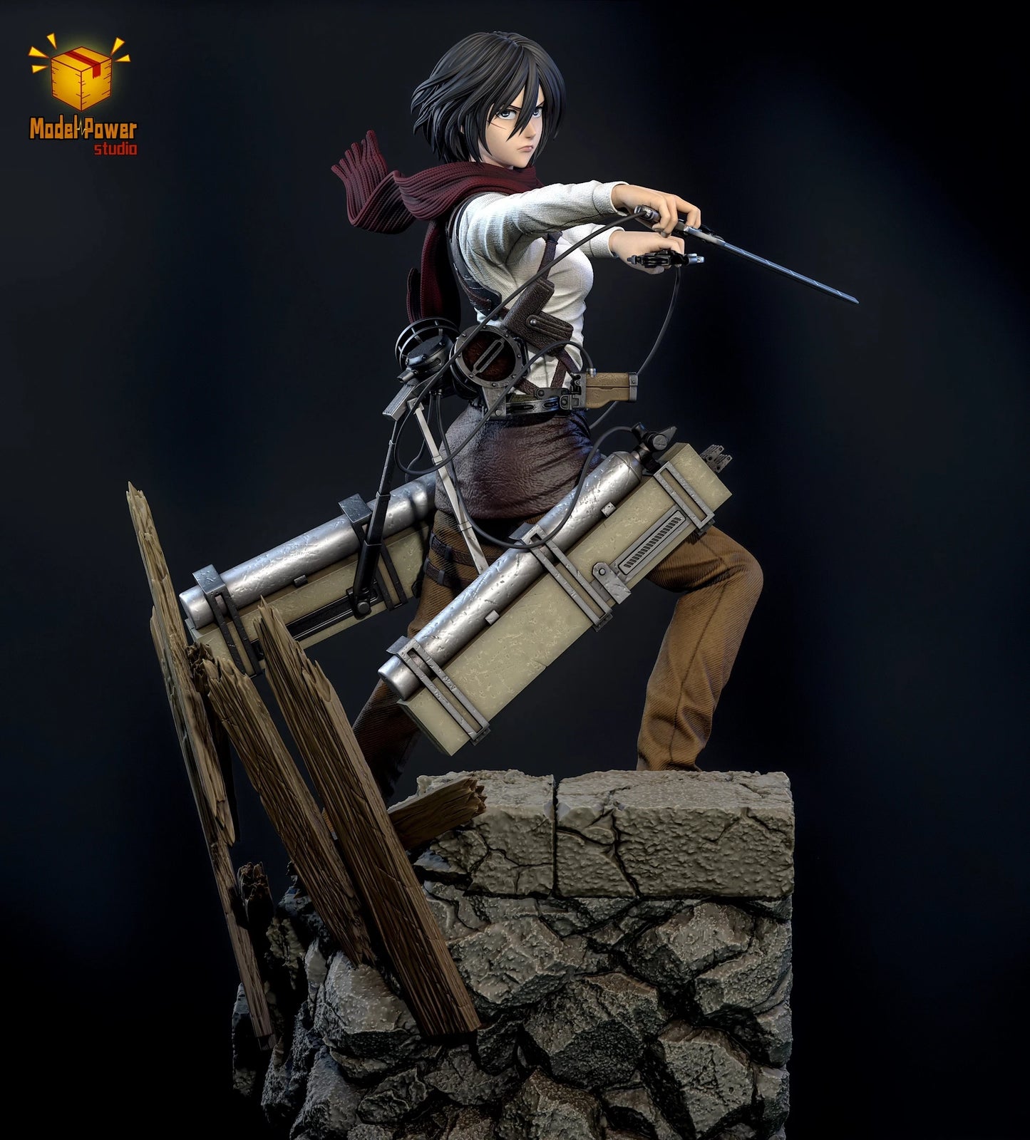 Figura Mikasa Ackerman - Attack on Titan | Power Studio GK 32cm