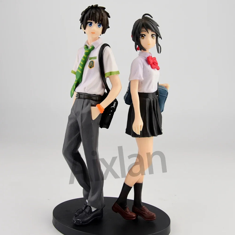 Figuras Your Name y Weathering With You - Makoto Shinkai | Taki, Mitsuha, Hodaka, Hina 20cm