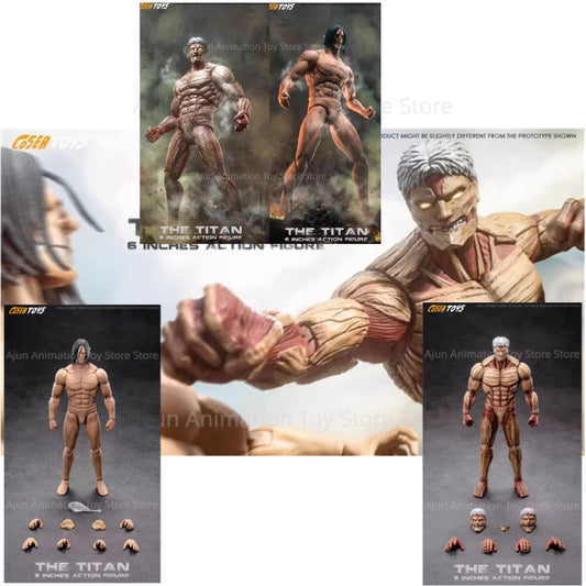 Figuras Titan Acorazado y Titan de Ataque - Attack on Titan | Coser Toys 1/12 15cm