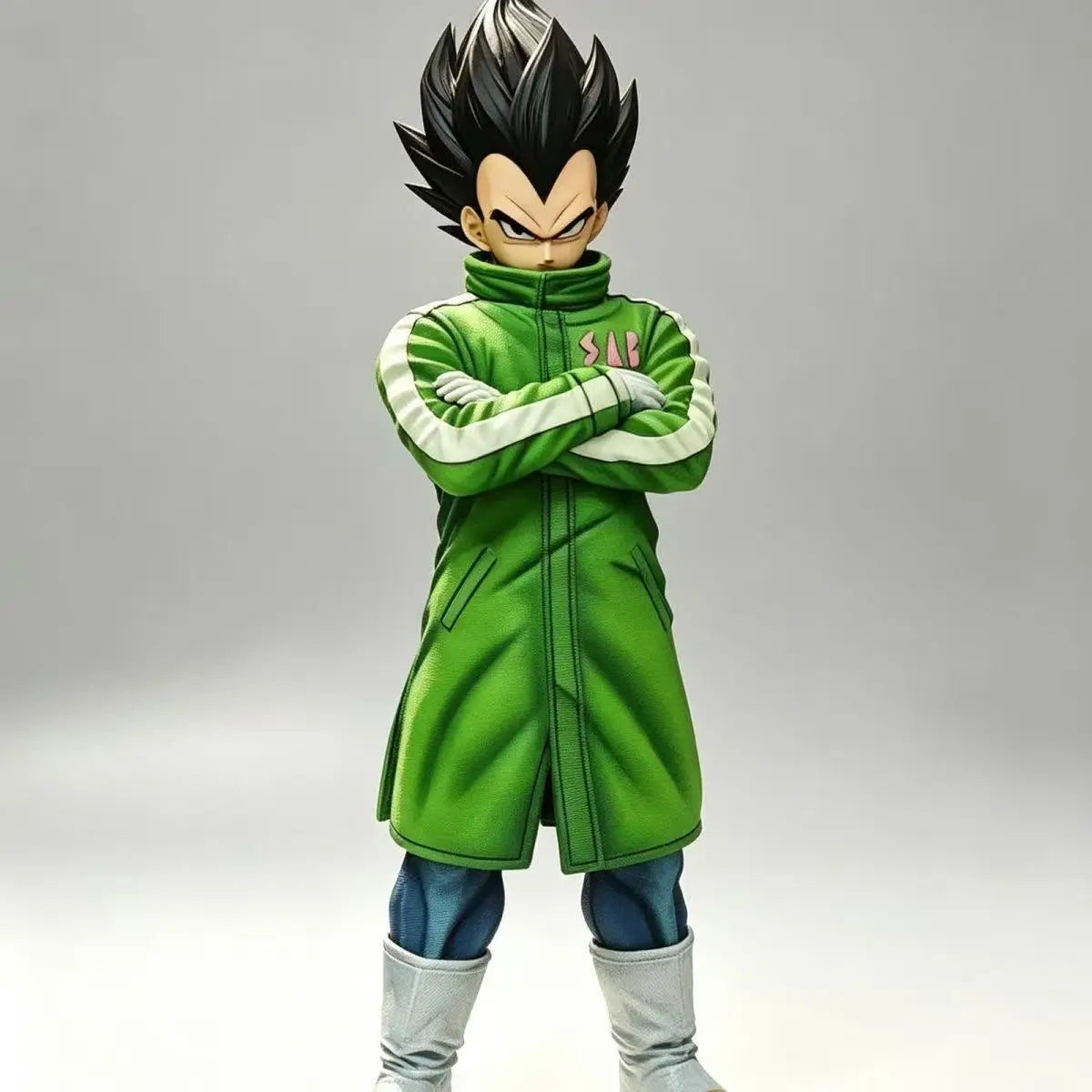 Figura Son Goku y Vegeta con traje de nieve - Dragon Ball Super | PVC 28-30cm