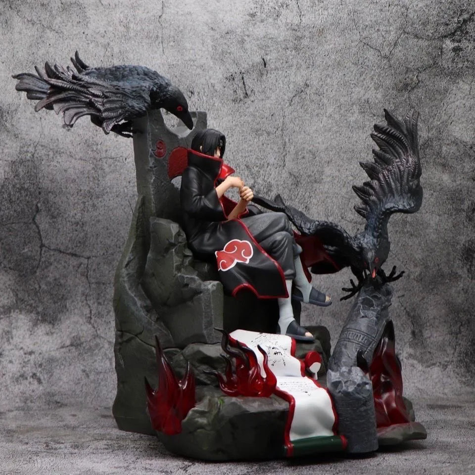 Figura Itachi Uchiha - Naruto Shippuden | Estatua GK Trono Akatsuki 22cm