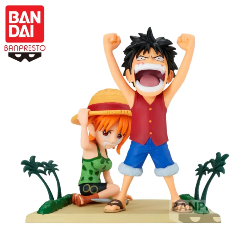Figura Monkey D. Luffy y Nami - One Piece | Banpresto WCF Log Stories 7cm