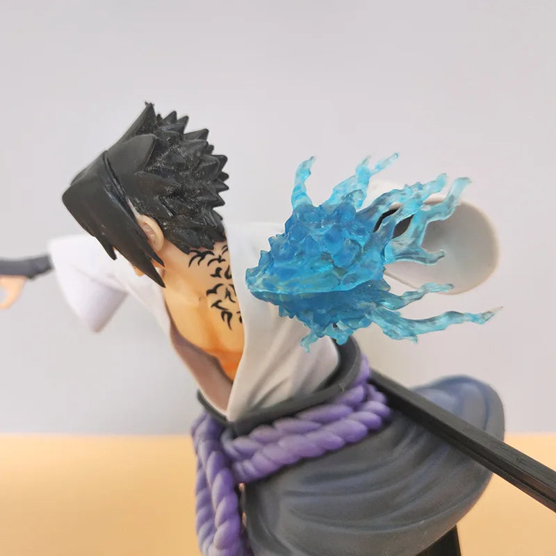 Figuras de acción de Naruto Sasuke, juguetes de 20CM, colección de figuras de PVC de dibujos animados de Uchiha, decoración de escritorio, modelo de muñecas, regalos de cumpleaños