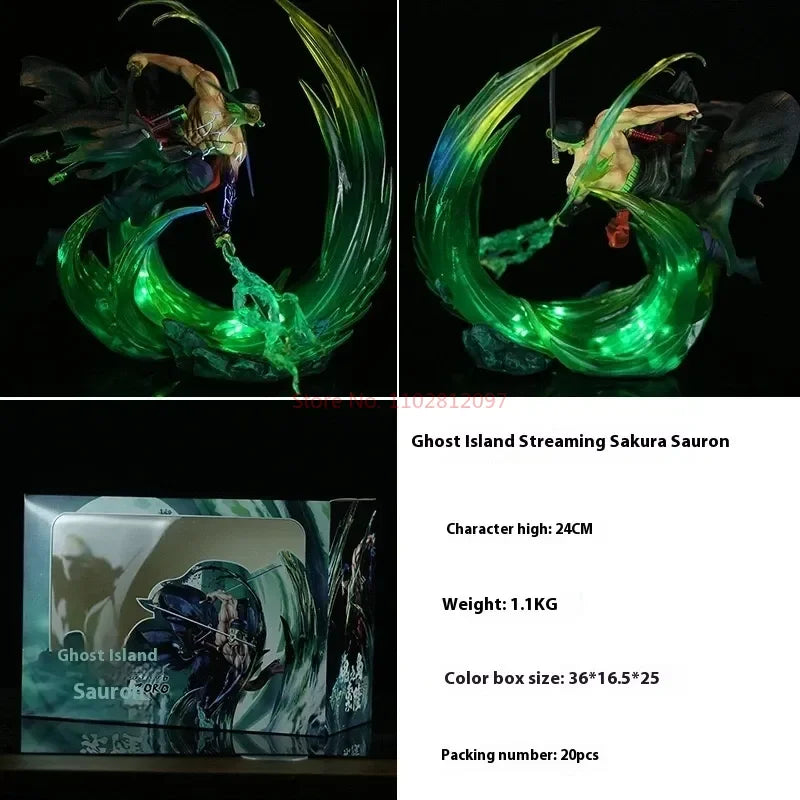 Figura Roronoa Zoro - One Piece | GK Luminosa 24cm
