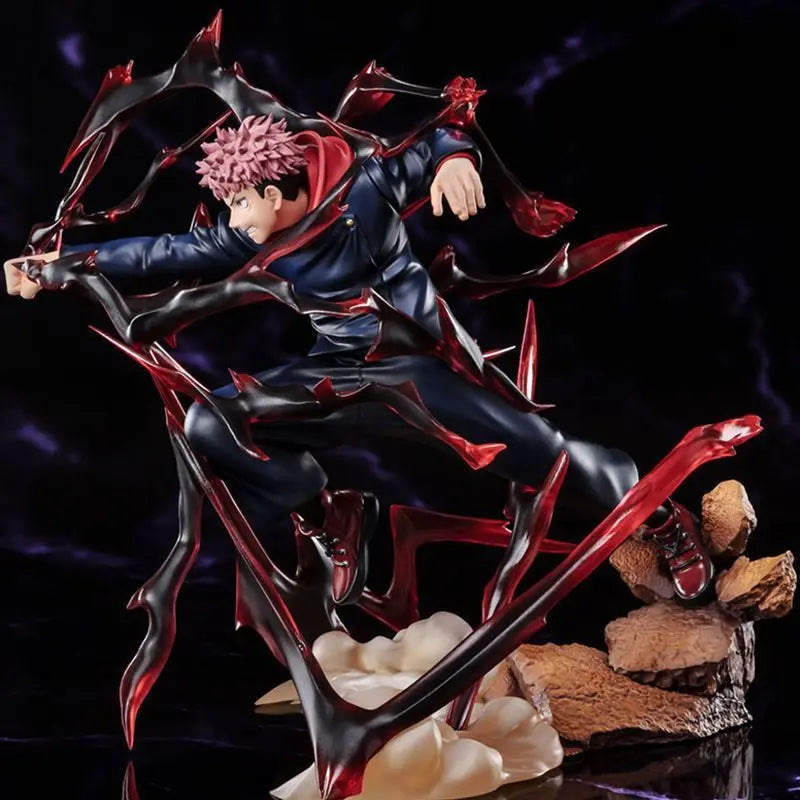 Figura Itadori Yuji - Jujutsu Kaisen | Estatua Negra 19cm